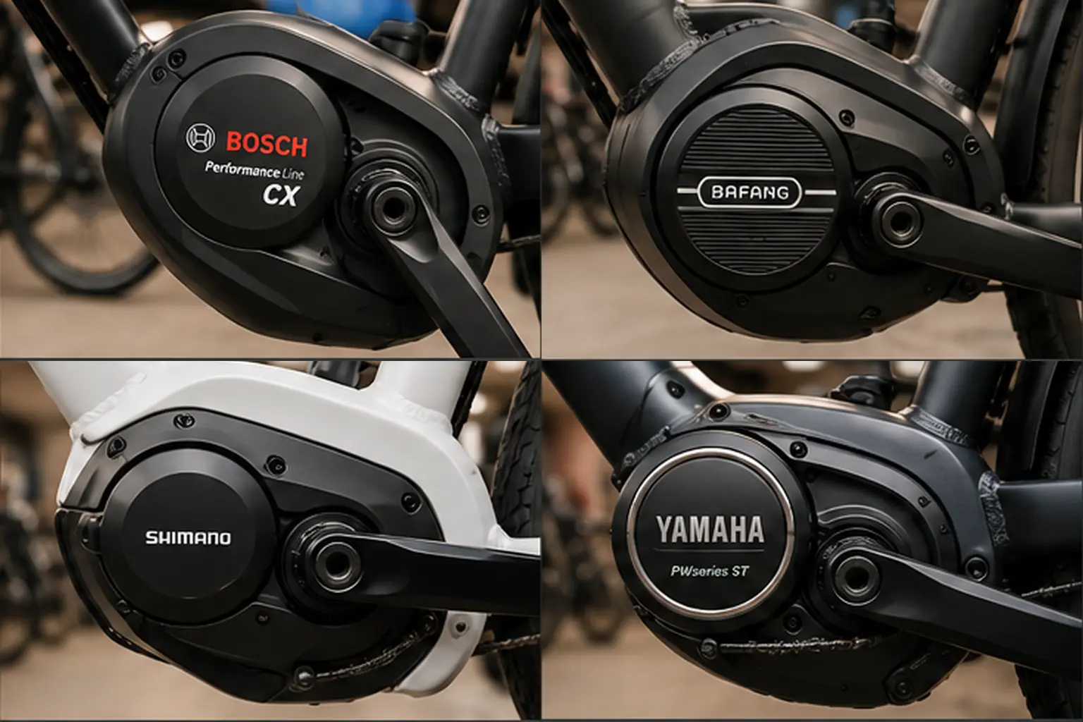 Motor de bicicleta eléctrica: Bosch vs Shimano vs Bafang