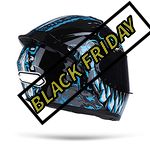 Cascos de moto azul Black Friday