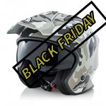 Cascos de moto de camuflaje Black Friday